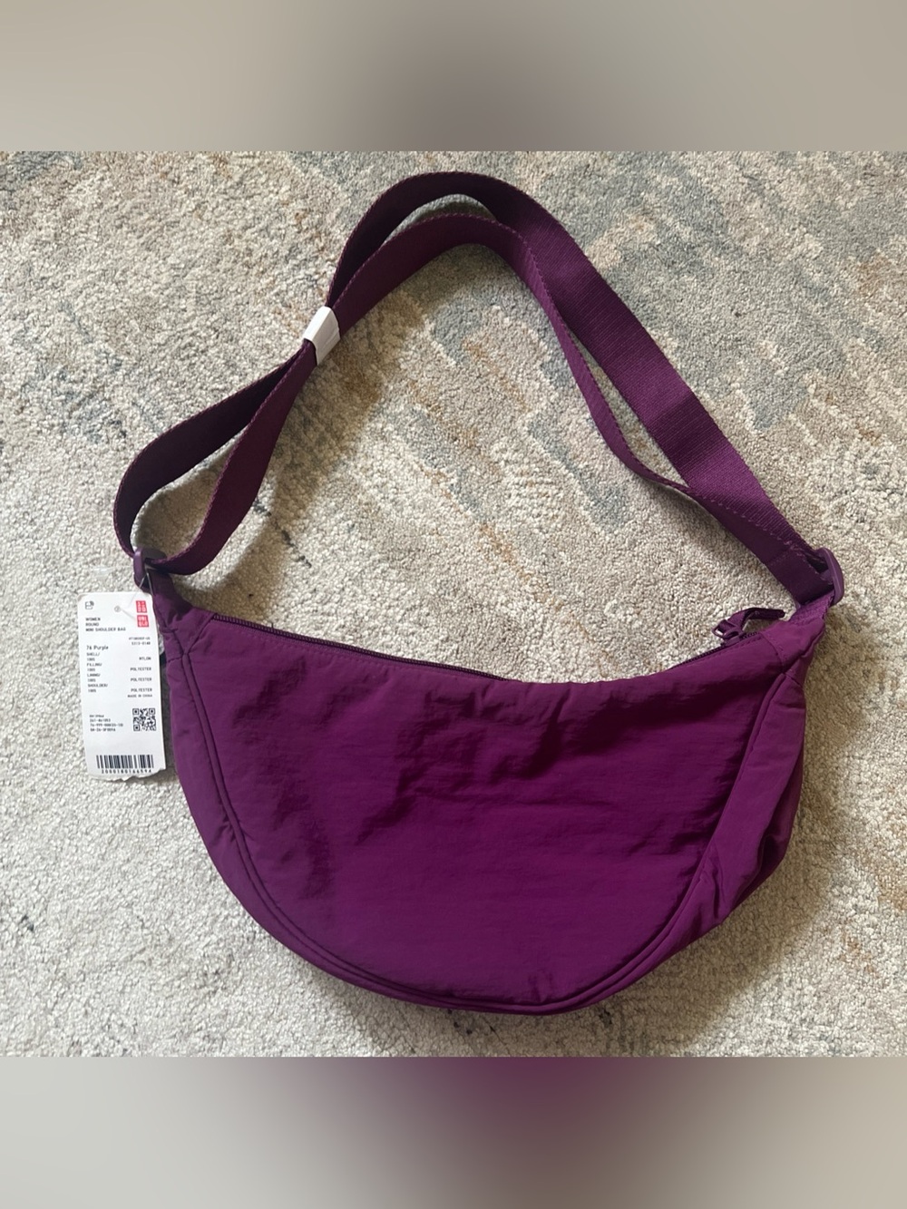 Uniqlo Purple Round Mini Shoulder Bag NEW with Tags